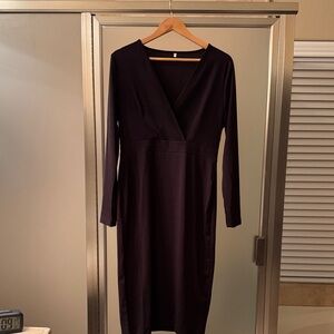 Elegant Black Long Sleeve Dress